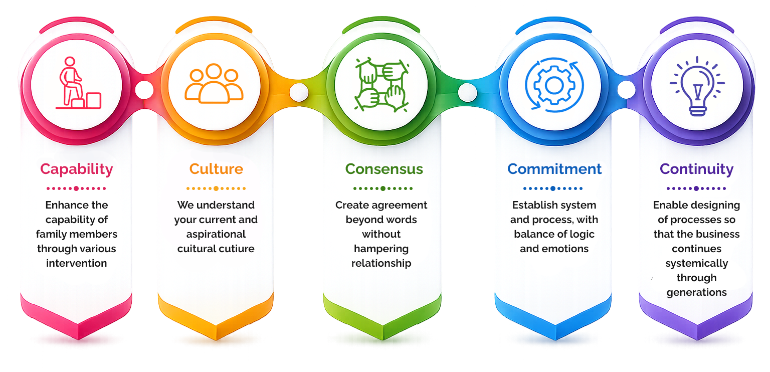 Our 5C Approach: Capability, Culture, Consensus, Commitment, Continuity